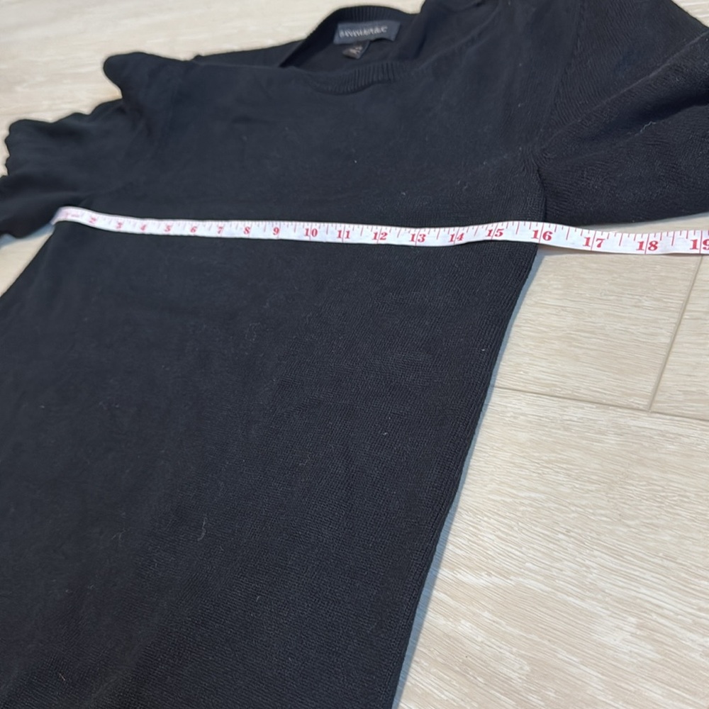 3/$10 Banana Republic Black Ball Fringe Sweater Dress - Picture 4 of 7